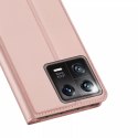 Dux Ducis Dux Ducis Skin Pro etui Xiaomi 13 pokrowiec z klapką portfel na kartę podstawka różowe
