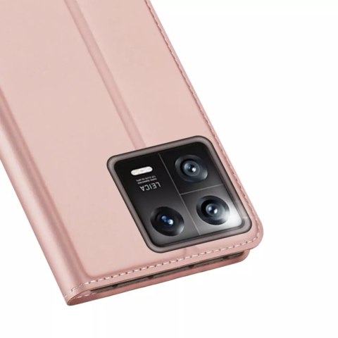 Dux Ducis Dux Ducis Skin Pro etui Xiaomi 13 pokrowiec z klapką portfel na kartę podstawka różowe Dux Ducis Dux Ducis Skin Pro etui Xiaomi 13 pokrowiec z klapką portfel na kartę podstawka różowe