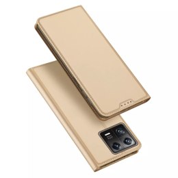 Dux Ducis Dux Ducis Skin Pro etui Xiaomi 13 pokrowiec z klapką portfel na kartę podstawka złote