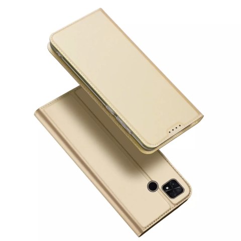 Dux Ducis Dux Ducis Skin Pro etui Xiaomi Poco C40 pokrowiec z klapką portfel na kartę podstawka złote Dux Ducis Dux Ducis Skin Pro etui Xiaomi Poco C40 pokrowiec z klapką portfel na kartę podstawka złote