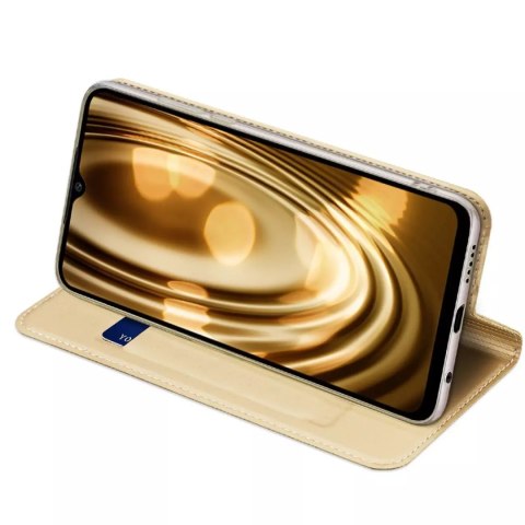 Dux Ducis Dux Ducis Skin Pro etui Xiaomi Poco C40 pokrowiec z klapką portfel na kartę podstawka złote Dux Ducis Dux Ducis Skin Pro etui Xiaomi Poco C40 pokrowiec z klapką portfel na kartę podstawka złote