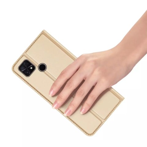 Dux Ducis Dux Ducis Skin Pro etui Xiaomi Poco C40 pokrowiec z klapką portfel na kartę podstawka złote Dux Ducis Dux Ducis Skin Pro etui Xiaomi Poco C40 pokrowiec z klapką portfel na kartę podstawka złote