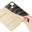 Dux Ducis Dux Ducis Skin Pro etui Xiaomi Poco C40 pokrowiec z klapką portfel na kartę podstawka złote