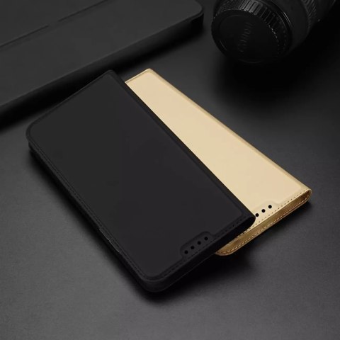 Dux Ducis Dux Ducis Skin Pro etui Xiaomi Poco C40 pokrowiec z klapką portfel na kartę podstawka złote Dux Ducis Dux Ducis Skin Pro etui Xiaomi Poco C40 pokrowiec z klapką portfel na kartę podstawka złote