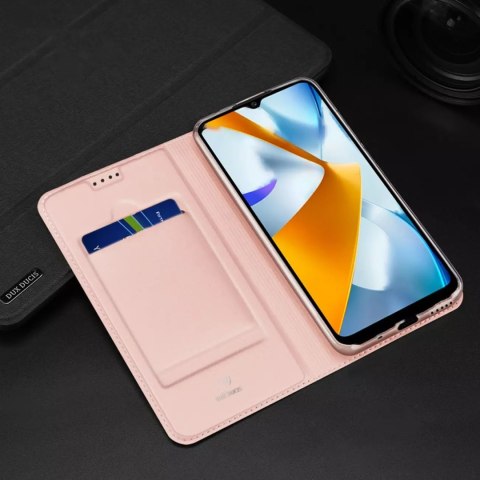 Dux Ducis Dux Ducis Skin Pro etui Xiaomi Poco C40 pokrowiec z klapką portfel na kartę podstawka złote Dux Ducis Dux Ducis Skin Pro etui Xiaomi Poco C40 pokrowiec z klapką portfel na kartę podstawka złote