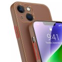 Dux Ducis Dux Ducis Yolo etui iPhone 14 Plus elegancki pokrowiec ze skóry ekologicznej brązowy