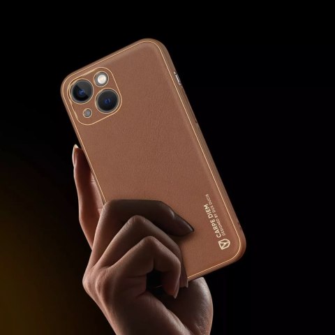 Dux Ducis Dux Ducis Yolo etui iPhone 14 Plus elegancki pokrowiec ze skóry ekologicznej brązowy Dux Ducis Dux Ducis Yolo etui iPhone 14 Plus elegancki pokrowiec ze skóry ekologicznej brązowy
