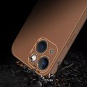 Dux Ducis Dux Ducis Yolo etui iPhone 14 Plus elegancki pokrowiec ze skóry ekologicznej brązowy