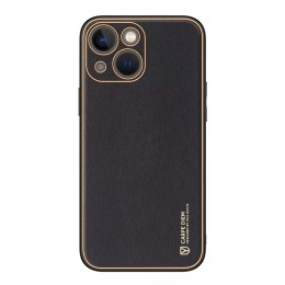 Dux Ducis Dux Ducis Yolo etui iPhone 14 Plus elegancki pokrowiec ze skóry ekologicznej czarny
