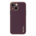 Dux Ducis Dux Ducis Yolo etui iPhone 14 Plus elegancki pokrowiec ze skóry ekologicznej fioletowy
