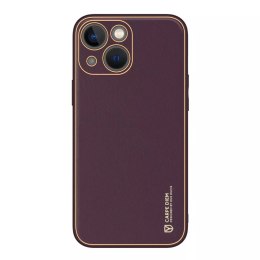 Dux Ducis Dux Ducis Yolo etui iPhone 14 Plus elegancki pokrowiec ze skóry ekologicznej fioletowy