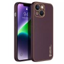 Dux Ducis Dux Ducis Yolo etui iPhone 14 Plus elegancki pokrowiec ze skóry ekologicznej fioletowy