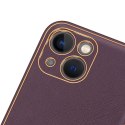 Dux Ducis Dux Ducis Yolo etui iPhone 14 Plus elegancki pokrowiec ze skóry ekologicznej fioletowy
