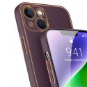 Dux Ducis Dux Ducis Yolo etui iPhone 14 Plus elegancki pokrowiec ze skóry ekologicznej fioletowy
