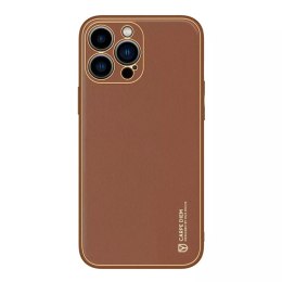 Dux Ducis Dux Ducis Yolo etui iPhone 14 Pro elegancki pokrowiec ze skóry ekologicznej brązowy