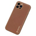 Dux Ducis Dux Ducis Yolo etui iPhone 14 Pro elegancki pokrowiec ze skóry ekologicznej brązowy
