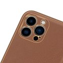 Dux Ducis Dux Ducis Yolo etui iPhone 14 Pro elegancki pokrowiec ze skóry ekologicznej brązowy