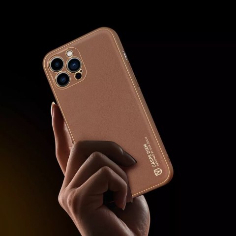 Dux Ducis Dux Ducis Yolo etui iPhone 14 Pro elegancki pokrowiec ze skóry ekologicznej brązowy Dux Ducis Dux Ducis Yolo etui iPhone 14 Pro elegancki pokrowiec ze skóry ekologicznej brązowy