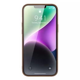 Dux Ducis Dux Ducis Yolo etui iPhone 14 elegancki pokrowiec ze skóry ekologicznej brązowy