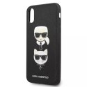 Karl Lagerfeld Etui Karl Lagerfeld KLHCI65SAKICKCBK do iPhone XS Max hardcase Saffiano Karl&Choupette Head