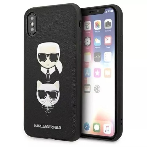 Karl Lagerfeld Etui Karl Lagerfeld KLHCI65SAKICKCBK do iPhone XS Max hardcase Saffiano Karl&Choupette Head Karl Lagerfeld Etui Karl Lagerfeld KLHCI65SAKICKCBK do iPhone XS Max hardcase Saffiano Karl&Choupette Head