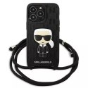 Karl Lagerfeld Etui Karl Lagerfeld KLHCP13LCMNIPK do iPhone 13 Pro / 13 6,1" hardcase Leather Monogram Patch and Cord Iconik