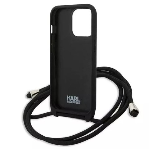 Karl Lagerfeld Etui Karl Lagerfeld KLHCP13LCMNIPK do iPhone 13 Pro / 13 6,1" hardcase Leather Monogram Patch and Cord Iconik Karl Lagerfeld Etui Karl Lagerfeld KLHCP13LCMNIPK do iPhone 13 Pro / 13 6,1" hardcase Leather Monogram Patch and Cord Iconik