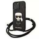 Karl Lagerfeld Etui Karl Lagerfeld KLHCP13LCMNIPK do iPhone 13 Pro / 13 6,1" hardcase Leather Monogram Patch and Cord Iconik