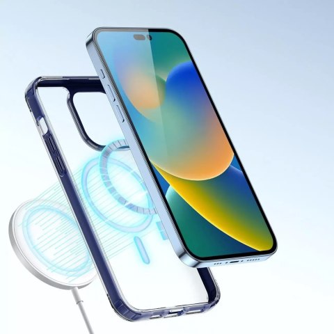 Dux Ducis Dux Ducis Clin2 etui iPhone 14 Pro magnetyczny pokrowiec MagSafe niebieskie Dux Ducis Dux Ducis Clin2 etui iPhone 14 Pro magnetyczny pokrowiec MagSafe niebieskie