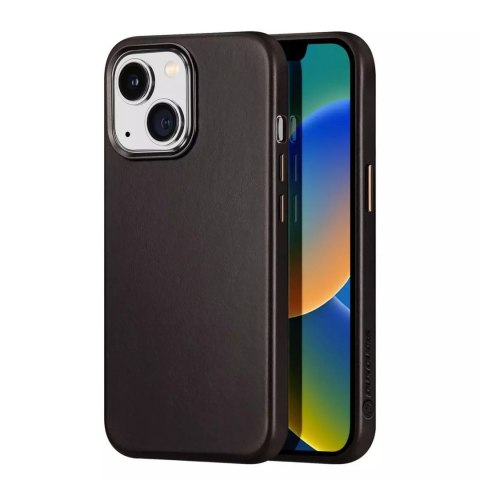 Dux Ducis Dux Ducis Naples etui do iPhone 14 skórzany pokrowiec (kompatybilny z MagSafe) ciemnobrązowy Dux Ducis Dux Ducis Naples etui do iPhone 14 skórzany pokrowiec (kompatybilny z MagSafe) ciemnobrązowy