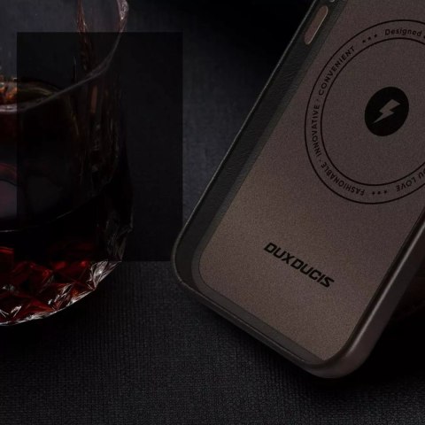 Dux Ducis Dux Ducis Naples etui do iPhone 14 skórzany pokrowiec (kompatybilny z MagSafe) ciemnobrązowy Dux Ducis Dux Ducis Naples etui do iPhone 14 skórzany pokrowiec (kompatybilny z MagSafe) ciemnobrązowy