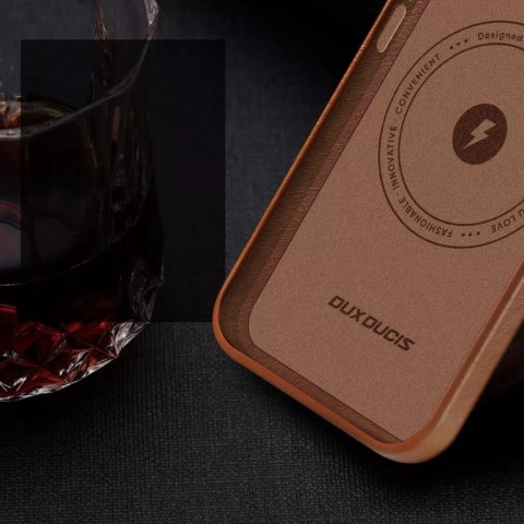 Dux Ducis Dux Ducis Naples etui iPhone 14 Plus magnetyczny skórzany pokrowiec MagSafe brązowe Dux Ducis Dux Ducis Naples etui iPhone 14 Plus magnetyczny skórzany pokrowiec MagSafe brązowe