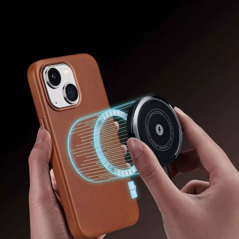 Dux Ducis Dux Ducis Naples etui iPhone 14 Plus magnetyczny skórzany pokrowiec MagSafe brązowe Dux Ducis Dux Ducis Naples etui iPhone 14 Plus magnetyczny skórzany pokrowiec MagSafe brązowe