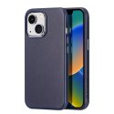 Dux Ducis Dux Ducis Naples etui iPhone 14 Plus magnetyczny skórzany pokrowiec MagSafe niebieskie