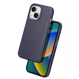 Dux Ducis Dux Ducis Naples etui iPhone 14 Plus magnetyczny skórzany pokrowiec MagSafe niebieskie