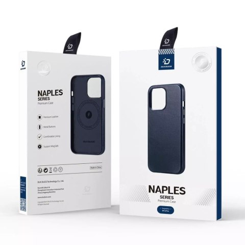 Dux Ducis Dux Ducis Naples etui iPhone 14 Pro magnetyczny skórzany pokrowiec MagSafe niebieskie Dux Ducis Dux Ducis Naples etui iPhone 14 Pro magnetyczny skórzany pokrowiec MagSafe niebieskie