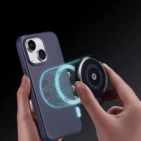 Dux Ducis Dux Ducis Naples etui iPhone 14 magnetyczny skórzany pokrowiec MagSafe niebieskie Dux Ducis Dux Ducis Naples etui iPhone 14 magnetyczny skórzany pokrowiec MagSafe niebieskie