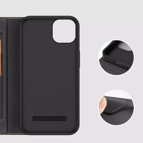 Dux Ducis Dux Ducis Skin X2 etui do iPhone 14 Plus pokrowiec z magnetyczną klapką czarny Dux Ducis Dux Ducis Skin X2 etui do iPhone 14 Plus pokrowiec z magnetyczną klapką czarny