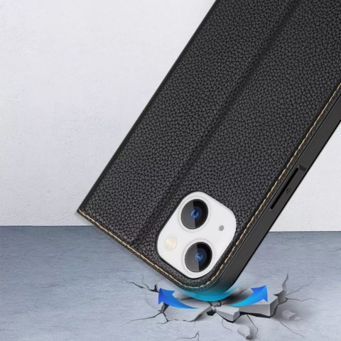 Dux Ducis Dux Ducis Skin X2 etui do iPhone 14 Plus pokrowiec z magnetyczną klapką czarny Dux Ducis Dux Ducis Skin X2 etui do iPhone 14 Plus pokrowiec z magnetyczną klapką czarny