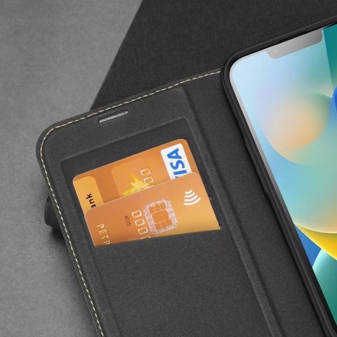 Dux Ducis Dux Ducis Skin X2 etui do iPhone 14 Plus pokrowiec z magnetyczną klapką czarny Dux Ducis Dux Ducis Skin X2 etui do iPhone 14 Plus pokrowiec z magnetyczną klapką czarny