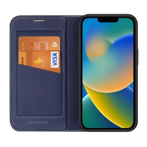 Dux Ducis Dux Ducis Skin X2 etui do iPhone 14 Plus pokrowiec z magnetyczną klapką niebieski Dux Ducis Dux Ducis Skin X2 etui do iPhone 14 Plus pokrowiec z magnetyczną klapką niebieski