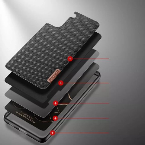 Dux Ducis Dux Ducis Fino etui pokrowiec pokryty nylonowym materiałem Samsung Galaxy S22+ (S22 Plus) czarny Dux Ducis Dux Ducis Fino etui pokrowiec pokryty nylonowym materiałem Samsung Galaxy S22+ (S22 Plus) czarny