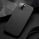 Dux Ducis Dux Ducis Grit skórzane etui do iPhone 14 Plus elegancki pokrowiec ze sztucznej skóry (kompatybilne z MagSafe) czarny
