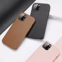 Dux Ducis Dux Ducis Grit skórzane etui do iPhone 14 Plus elegancki pokrowiec ze sztucznej skóry (kompatybilne z MagSafe) różowy