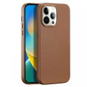 Dux Ducis Dux Ducis Grit skórzane etui do iPhone 14 Pro elegancki pokrowiec ze sztucznej skóry (kompatybilne z MagSafe) brązowy