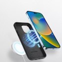 Dux Ducis Dux Ducis Grit skórzane etui do iPhone 14 Pro elegancki pokrowiec ze sztucznej skóry (kompatybilne z MagSafe) czarny