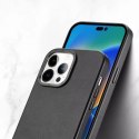 Dux Ducis Dux Ducis Grit skórzane etui do iPhone 14 Pro elegancki pokrowiec ze sztucznej skóry (kompatybilne z MagSafe) czarny