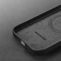 Dux Ducis Dux Ducis Grit skórzane etui do iPhone 14 Pro elegancki pokrowiec ze sztucznej skóry (kompatybilne z MagSafe) czarny
