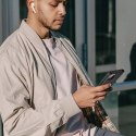 Dux Ducis Dux Ducis Skin X2 etui do iPhone 14 Pro pokrowiec z magnetyczną klapką brązowy