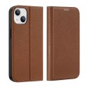 Dux Ducis Dux Ducis Skin X2 etui do iPhone 14 pokrowiec z magnetyczną klapką brązowy